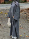 Corduroy Ramadan Dubai Abaya Dress Luxury 2025 Arabic Muslim Women Modest Clothing Islam Party Coat Kaftan Fashion Turkey Robes