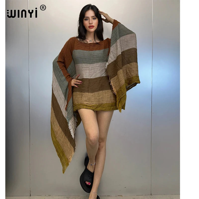 WINYI Evening dress Beachwear sexy dress elegant beach cover up kaftan dresses womens abaya dubai luxury muslim woman