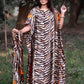 African Dresses For Women Plus Size Summer Boho Silk Printed Muslim Hijab Kaftan Dress Middle East Traditional Lady beach Abaya