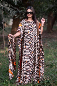 African Dresses For Women Plus Size Summer Boho Silk Printed Muslim Hijab Kaftan Dress Middle East Traditional Lady beach Abaya