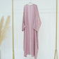 Fashion Shiny Abayas for Women Muslim Kimono Open Cardigan Dubai Kaftan Turkey Robe Arab Kebaya Islam Clothing Ramadan Eid Dress