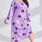 Women's Long Sleeve Printed Drop Shoulder Maxi Dress