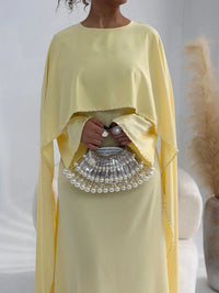Muslim Dresses Women's Traditional Dresses And Abayas Eid Dubai Evening Dress Pearl Beaded Luxurious Robe Islamic Clothing