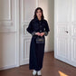 Retro Casual Long-sleeve Denim Maxi Dress