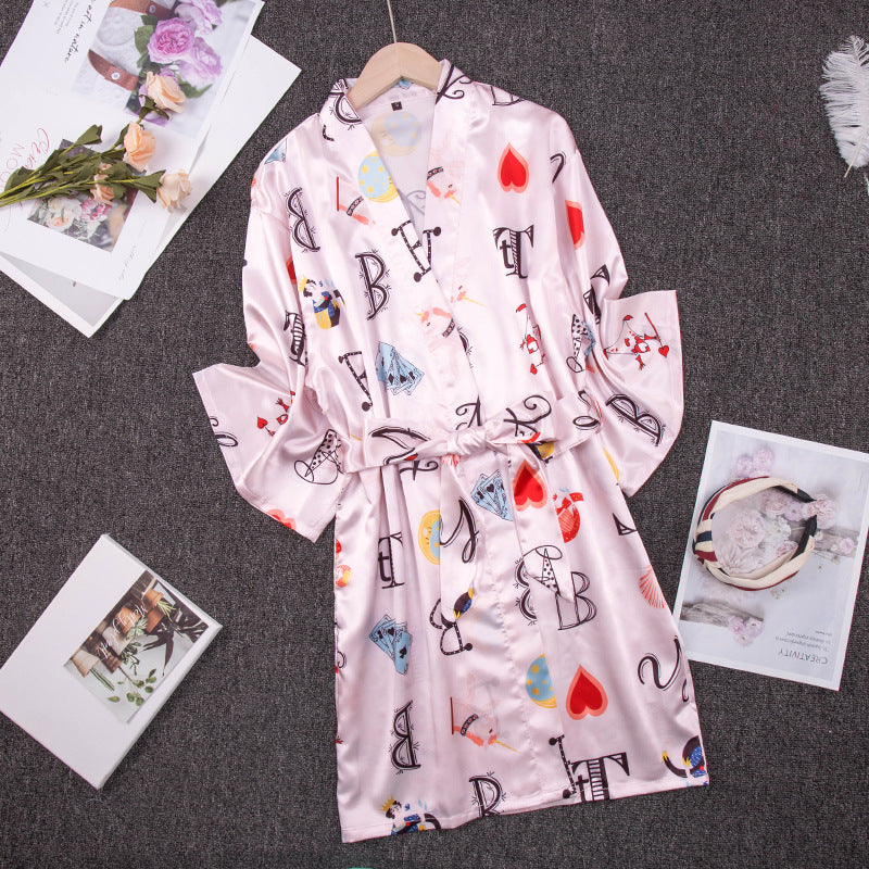 Sexy printed nightgown