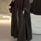 Eid Muslim Women Abaya Trench Coat Single Breasted Lapel Overcoat Ramadan Morocco Dubai Windbreaker Arab Casual Long Outerwear