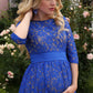Off-shoulder maxi dress