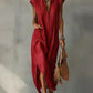Womens Summer Sleeveless V-Neck Dress