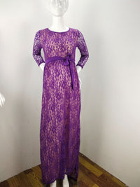 Off-shoulder maxi dress