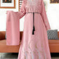 2025Fashion Dubai Diamond Muslim Women Modest Dress Elegant Arabic Femme Hijab Long Sleeve Chiffon Abaya Islamic Turkey Clothing