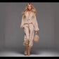 French-style Chic Yet Mature Casual Long-sleeve Top And Pants Set