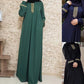 Muslim Ethnic Style Print Abayas Plus Size Dubai Dresses For Women 4xl 5xl Long Sleeve Loose Casual Robe Fashion Ramadan Dress
