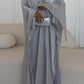 Eid Muslim Abaya Scarf Dress 1 Piece Cardigan Abaya Women Ramadan Beading Sleeve Dubai Jalabiya Kaftan Vestidos Arab Robe 2026