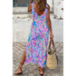 Women's Round-neck 3D Printing Maxi Dress