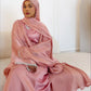 Eid Muslim Abaya Scarf Dress 1 Piece Cardigan Abaya Women Ramadan Beading Sleeve Dubai Jalabiya Kaftan Vestidos Arab Robe 2026