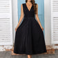 Women's Maxi Deep V-neck Sleeveless Dress