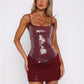 Sequined Beaded Strapless Bodycon Dress