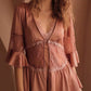 Silk satin nightgown feminine ice silk bathrobe