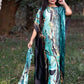 African Dresses For Women Plus Size Summer Boho Silk Printed Muslim Hijab Kaftan Dress Middle East Traditional Lady beach Abaya