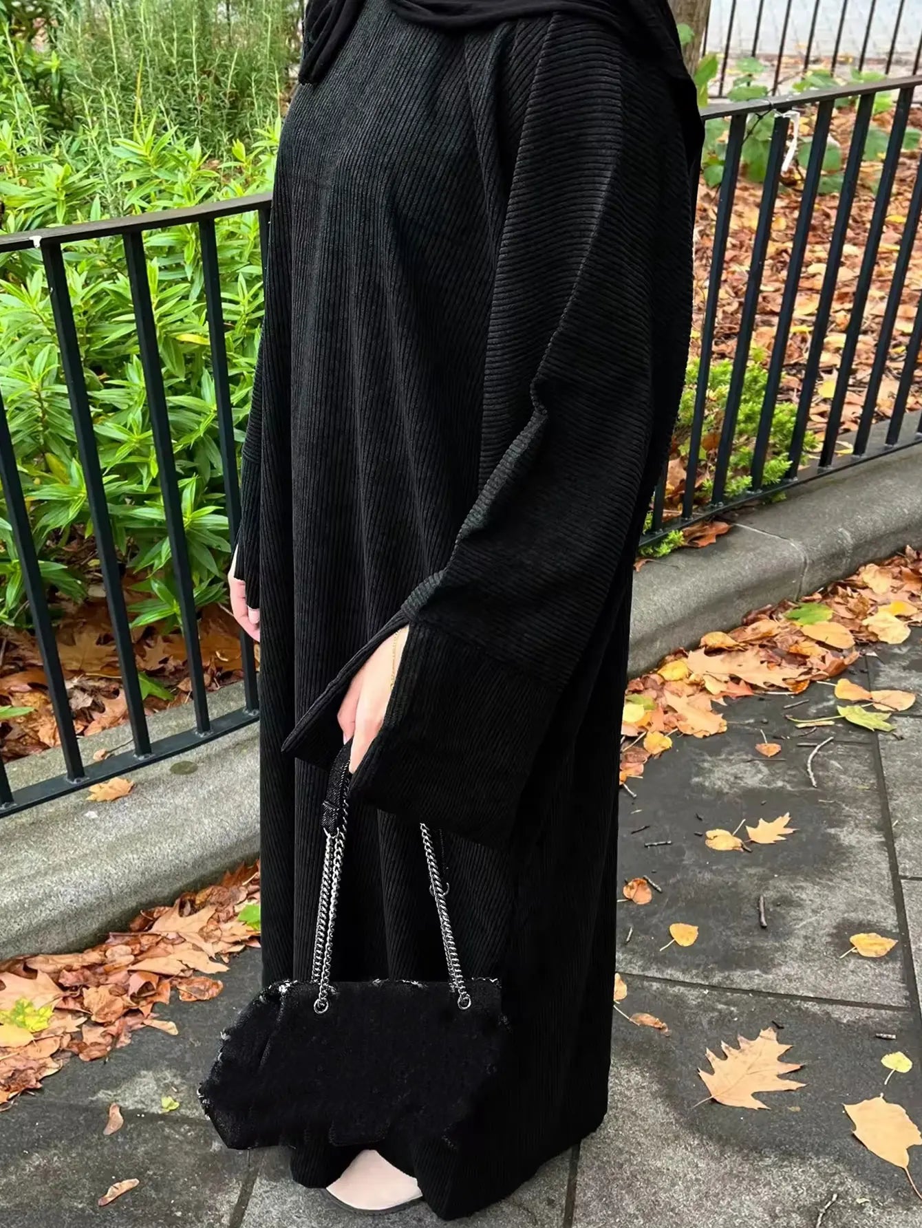 Corduroy Ramadan Dubai Abaya Dress Luxury 2025 Arabic Muslim Women Modest Clothing Islam Party Coat Kaftan Fashion Turkey Robes