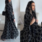 Eid Jalabiya Polka Dot Abaya Dubai Kaftan Muslim Woman Hijab Dress Kebaya Caftan Marocain Femme Robe Islam Clothing Ramadan Gown