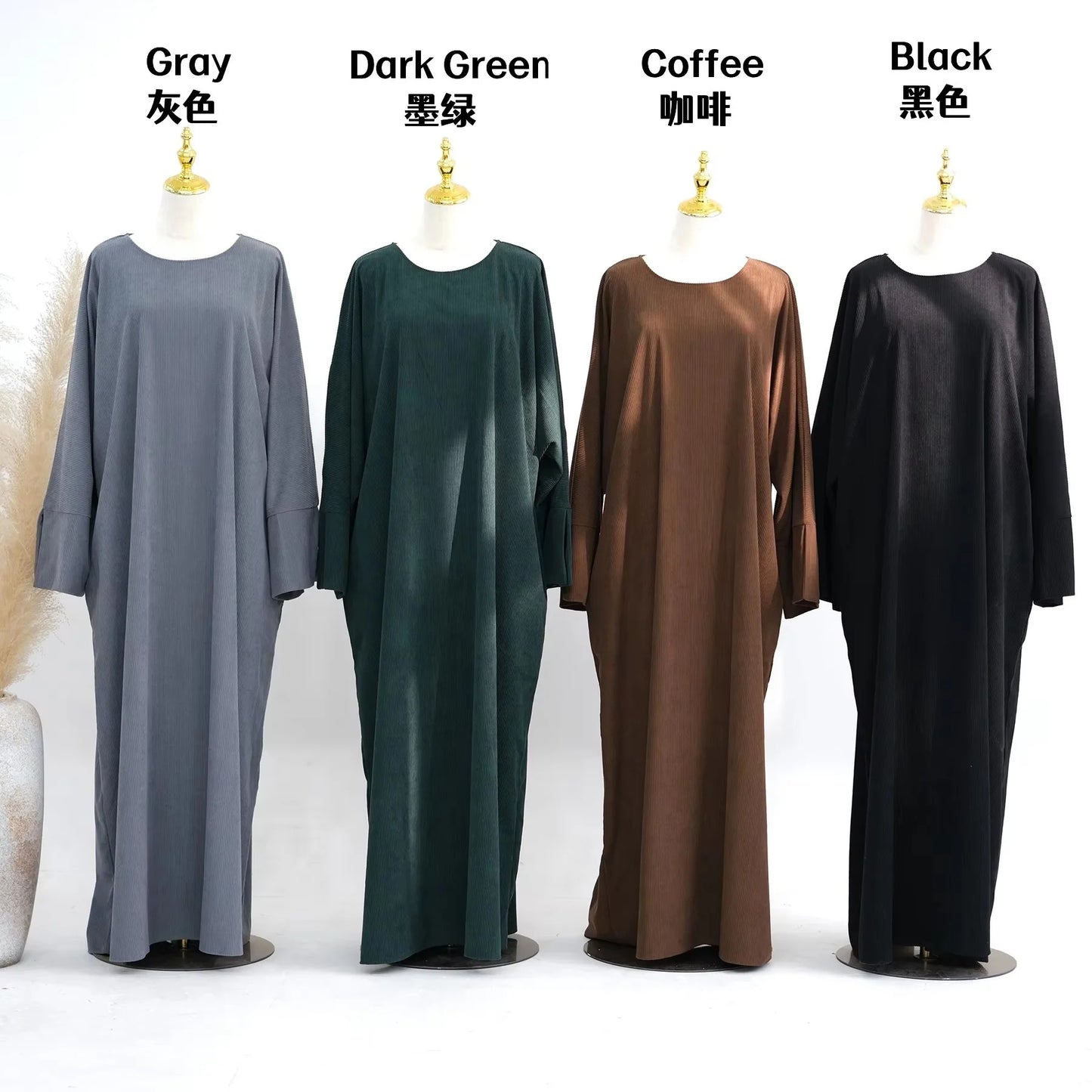 Corduroy Ramadan Dubai Abaya Dress Luxury 2025 Arabic Muslim Women Modest Clothing Islam Party Coat Kaftan Fashion Turkey Robes