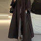 Eid Muslim Women Abaya Trench Coat Single Breasted Lapel Overcoat Ramadan Morocco Dubai Windbreaker Arab Casual Long Outerwear