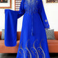 2025Fashion Dubai Diamond Muslim Women Modest Dress Elegant Arabic Femme Hijab Long Sleeve Chiffon Abaya Islamic Turkey Clothing