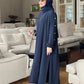 Muslim Dress for Women Blouse 2 Piece Set Long Sleeve Abaya Shirt Wide Leg Pant Suits Arabic Dubai Dresses Musulman Ensembles
