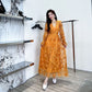 Gently Breezy Mesh Lace Embroidered Maxi Dress