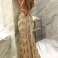 Women's Strappy V-Neck Sequins Dress