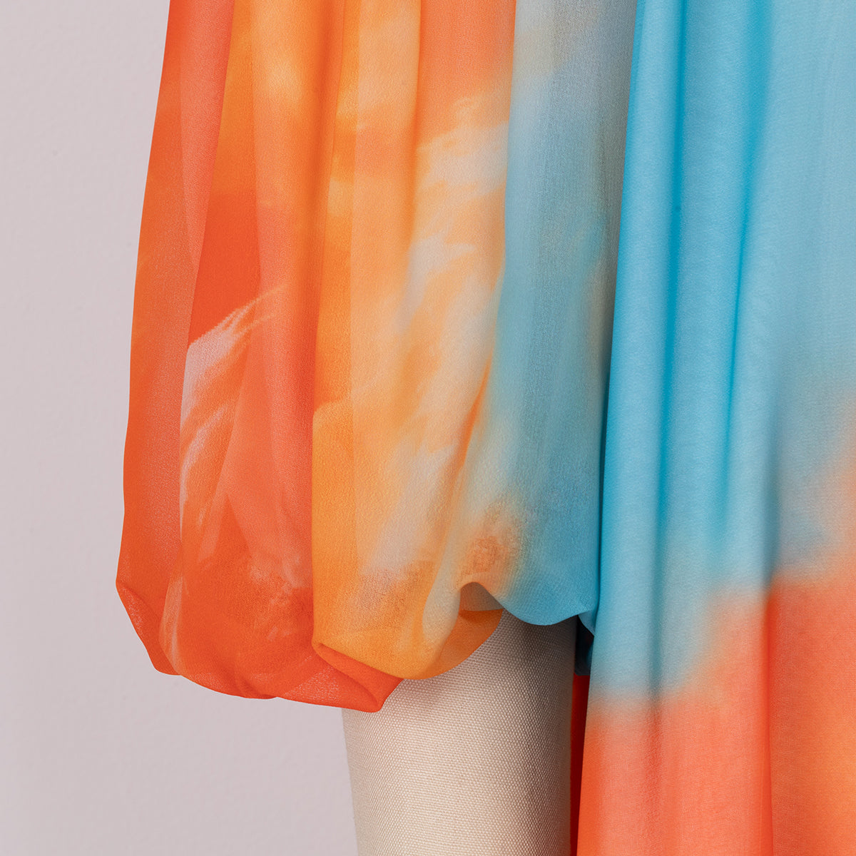 Bohemian Off-Shoulder Tie-Dye Maxi Dress