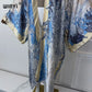 WINYI summer fashion kimono africa Bohemia print beach cover up maxi dress cardigans beach wear women 2024 abaya dubai luxury