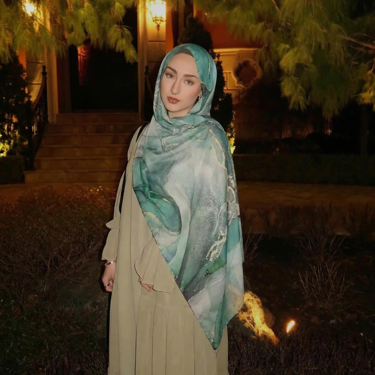 2026 Design Printed Hijabs Premium Watercolor Women Headscarf Soft Scarf Shawl Suitable For Daily Abaya Accessories Women Veil