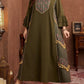 GIBSIE Plus Size Ethnic Style Print Tassel Abaya Dress Women Spring and Autumn Flared Sleeve Boho Loose Maxi Dresses 2026 New