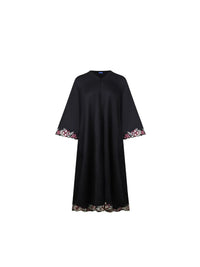 Women Jalabiya Dubai Abaya Eid Ramadan Party Gorgeous Long Dresses Embroidery Beads Diamond Abaya Women Muslim Dress with Scarf
