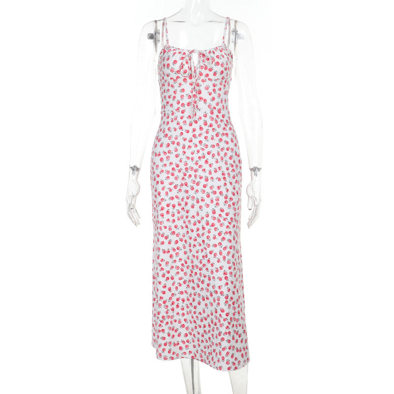 Summer French-style Sassy Backless Maxi Dress