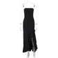 Sexy Split Maxi Dress Tube Top Temperament Women's Dress