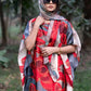 African Dresses For Women Plus Size Summer Boho Silk Printed Muslim Hijab Kaftan Dress Middle East Traditional Lady beach Abaya
