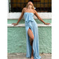 Elegant One-Shoulder Satin Dress
