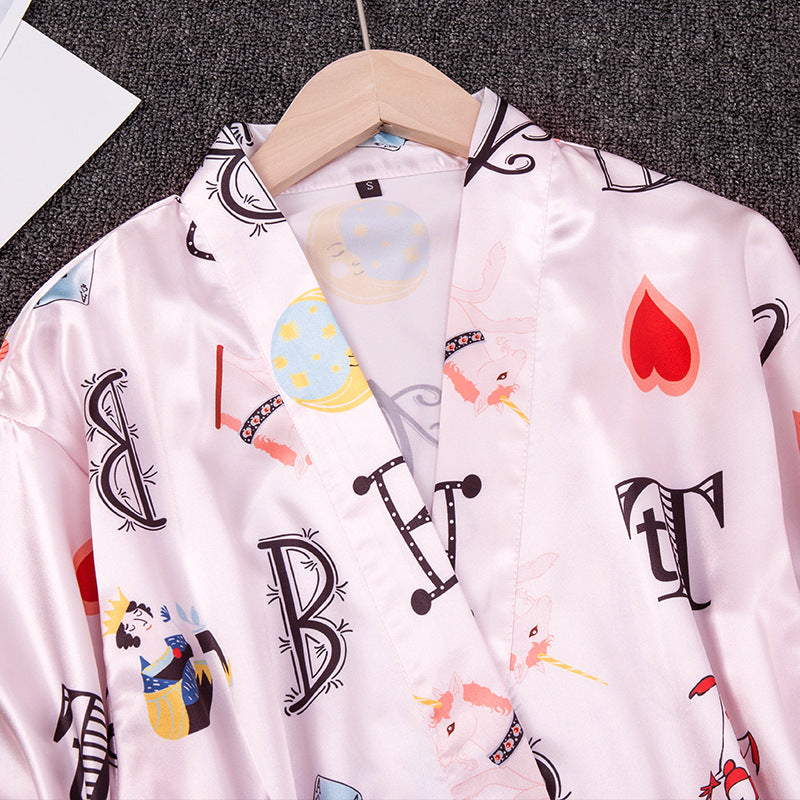 Sexy printed nightgown