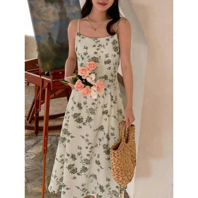 Printed Strap Maxi Dress For Women