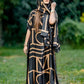 African Dresses For Women Plus Size Summer Boho Silk Printed Muslim Hijab Kaftan Dress Middle East Traditional Lady beach Abaya