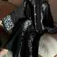 Luxury Abaya Embroidered Sequin Evening Abaya Long Sleeve Modest Abaya Middle Eastern Black Gown Hijab Friendly Party Wear