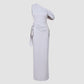 Solid Color Off-Shoulder Sleeveless Maxi Dress
