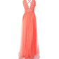 Strapless V-Neck Tie-Dye Midi Dress