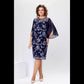 Elegant Floral Print A-Line Dress