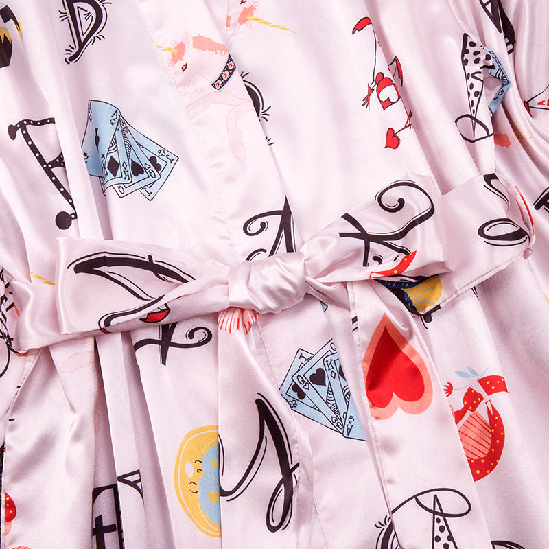 Sexy printed nightgown