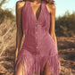 Sexy Tassel Knit Beach Dress