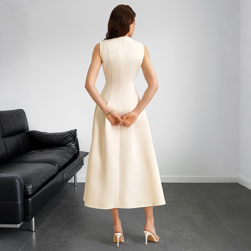 Women's Elegant Sleeveless A-line Maxi Dress